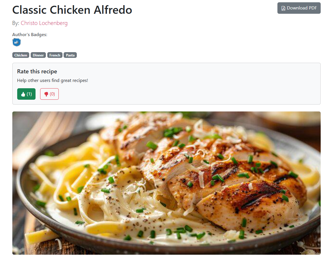 Recipe Part 1