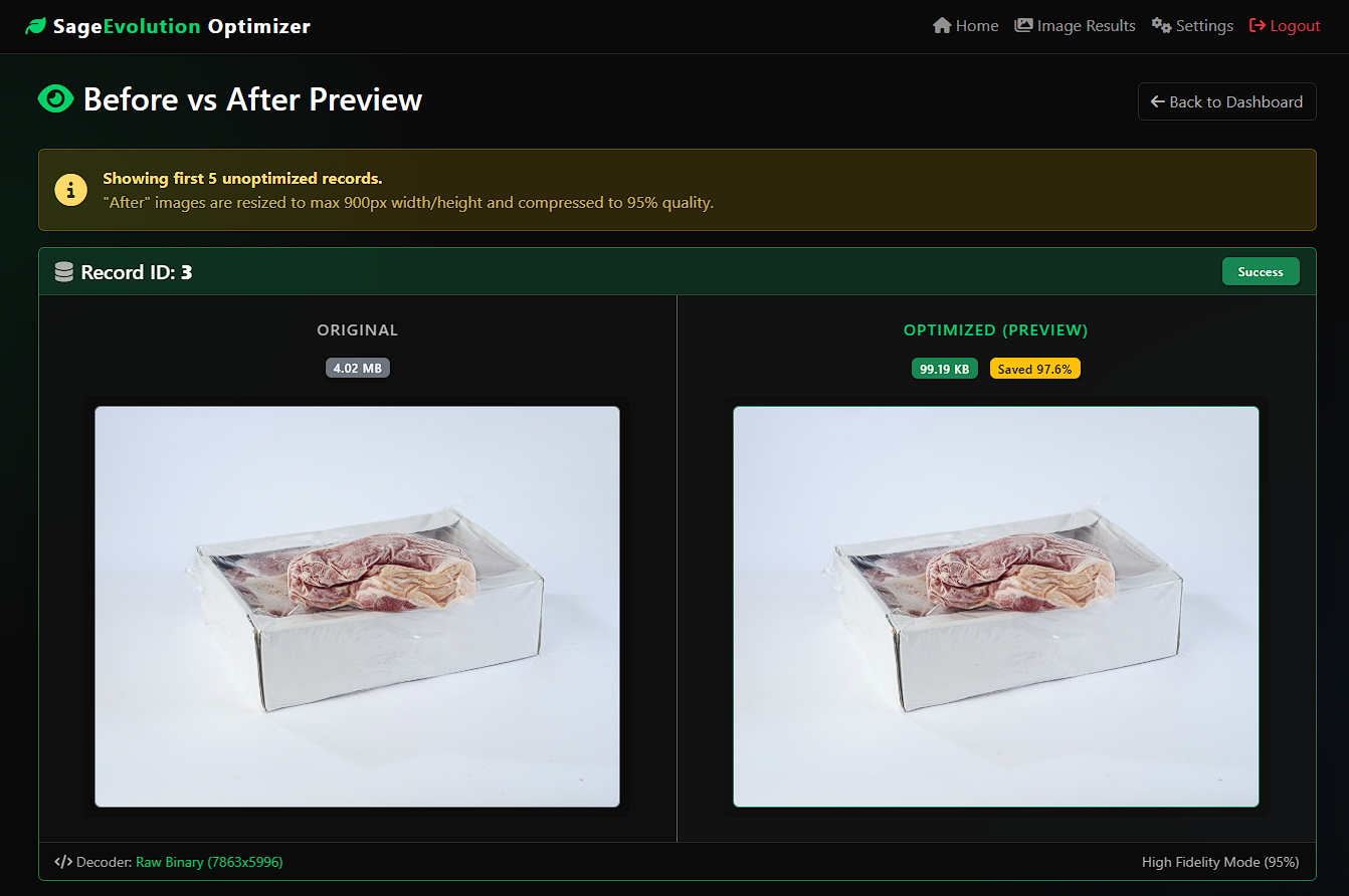 Image Size Reduction